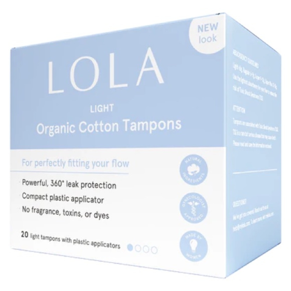 Lola organic tampons- light (20 pack)